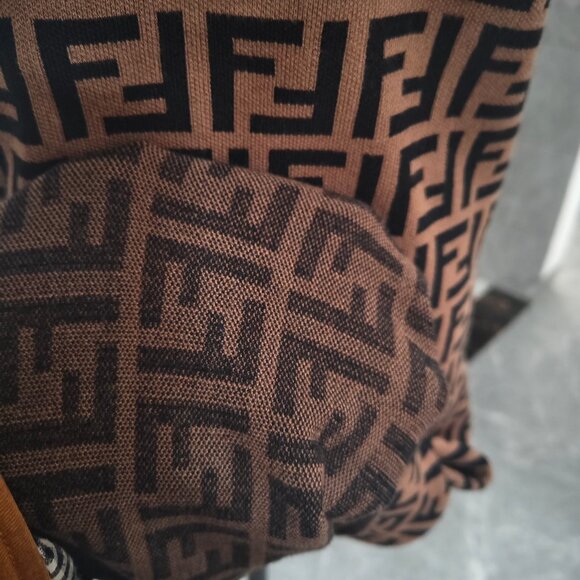 Fendi FF-Jacquard Midi Dress - Picture 8 of 10